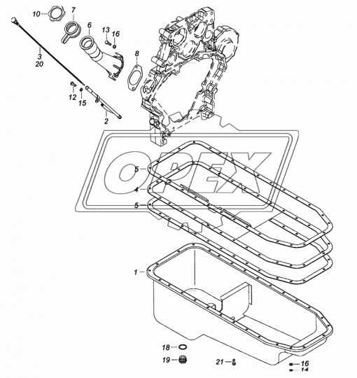 740.50-1009018 Желоб маслораспределительный с прокладкой СТР1009031СБ КАМАЗ